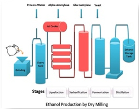 Ethanol production by Dry Milling